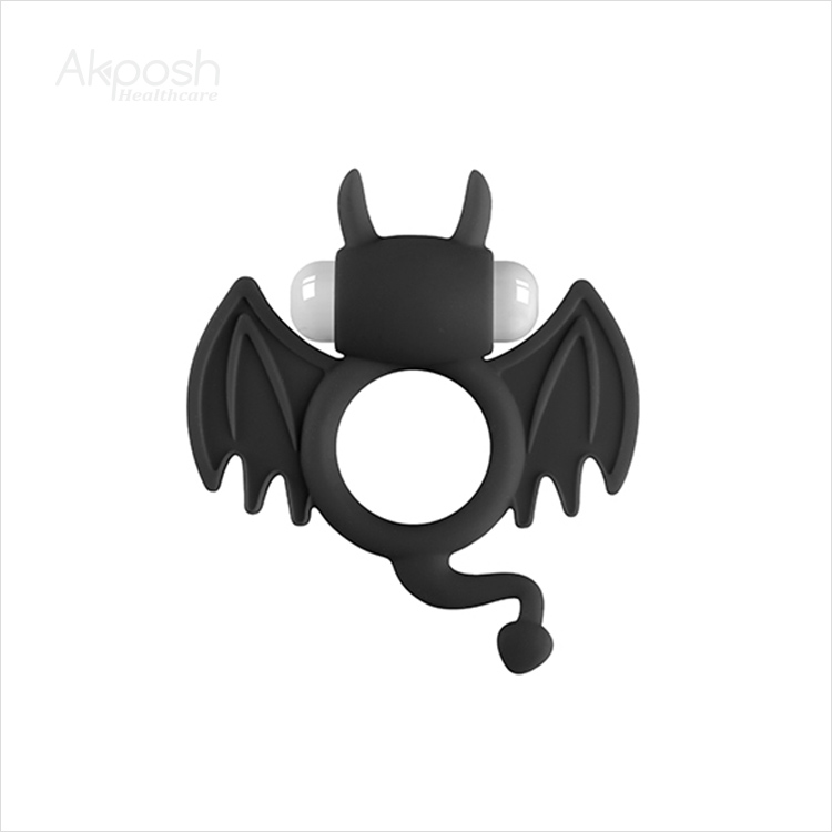 Bat Silicone Vibrating Cock Ring