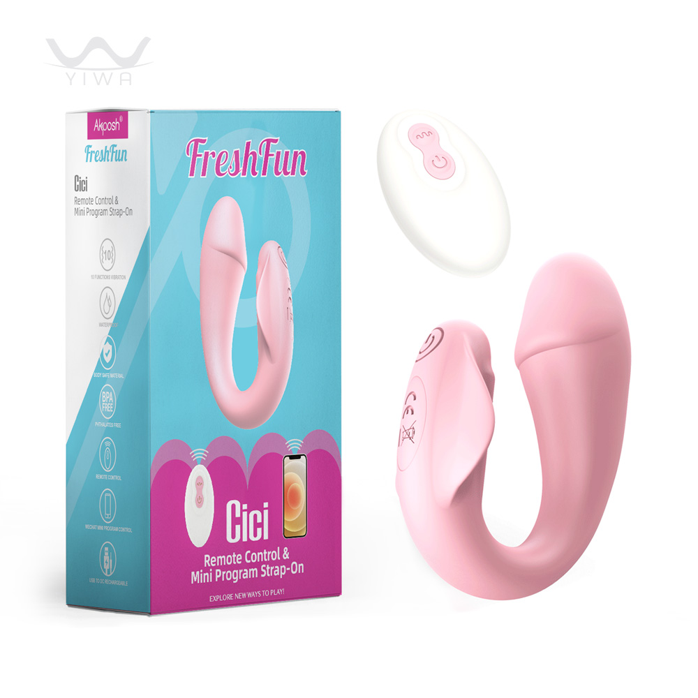 women self pleasure remote app strapless strap-on vibrator