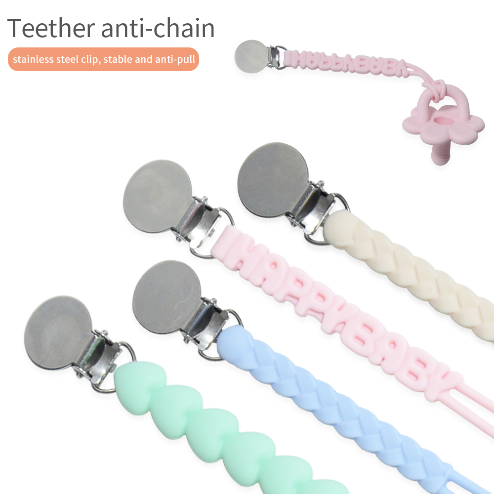 silicone pacifier chain