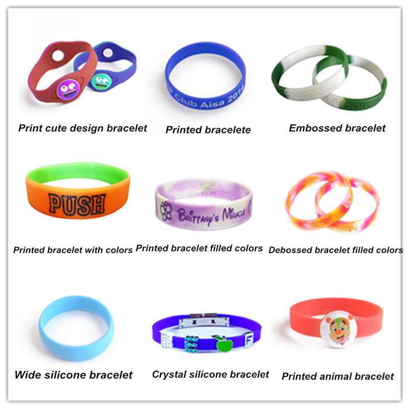 Cute safety silicone wristbands for kids 19