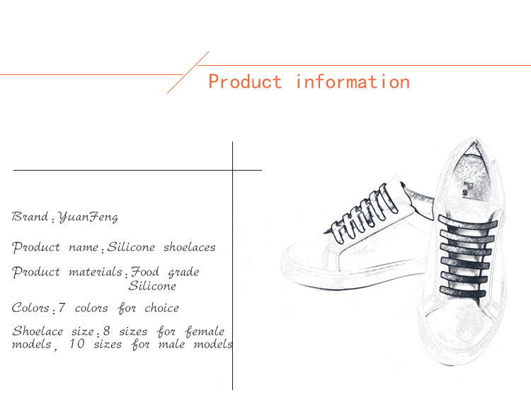 silicone shoelace Shoe Lace Details 13