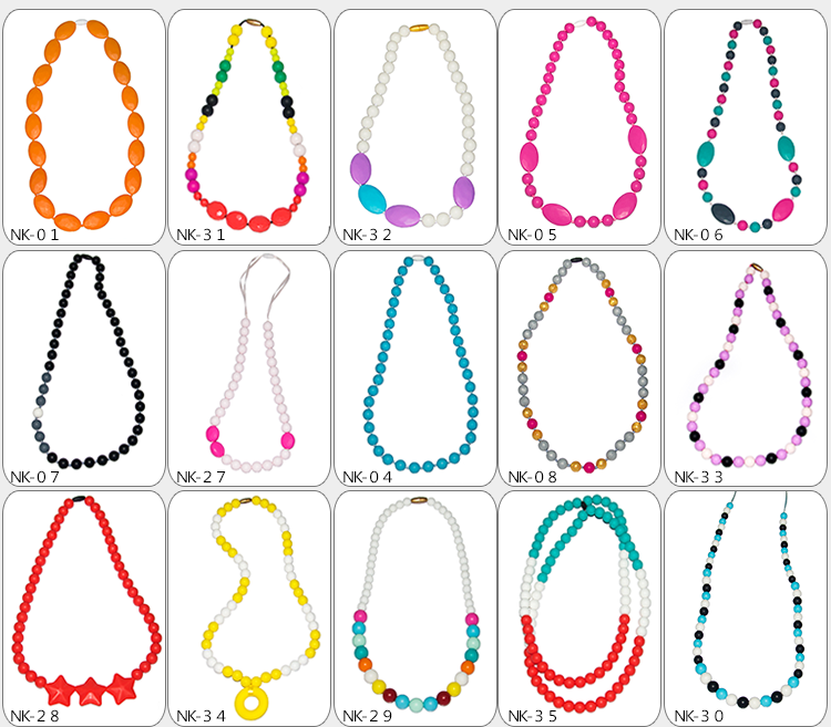 Food Grade Silicone Necklace jewelry as mothers day gifts christmas gifts 23