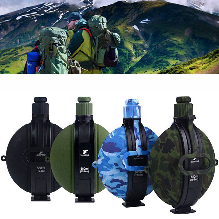 Customized Logo BPA Free Collapsible Sports Water Bottle Silicone Water Bottle For Hiking Cycling 3