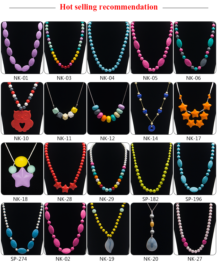  High Quality Silicone Teething Necklace 3