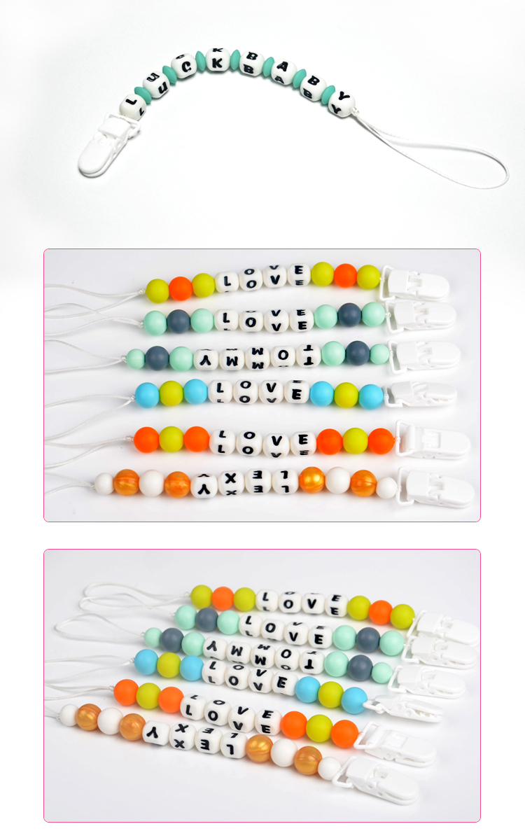 Silicone Letter Beads 11