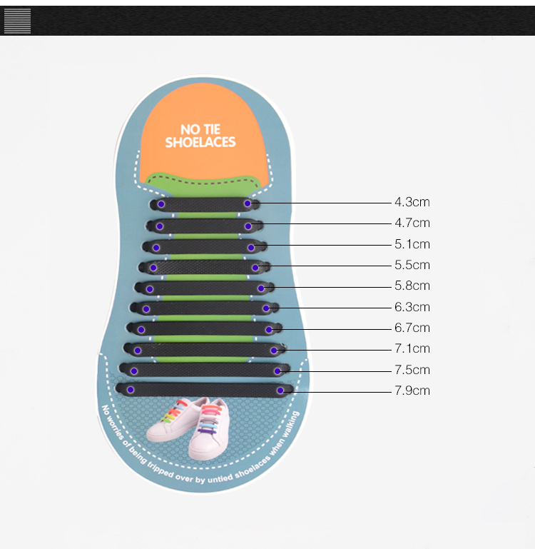 Silicone Material And Lazy Shoe Laces Feature Silicone Rubber Shoelaces 9