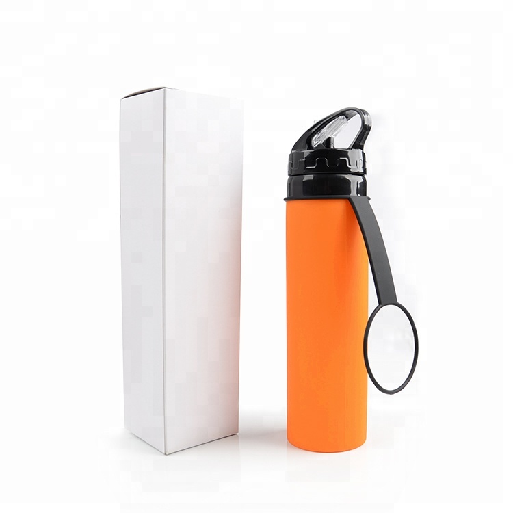 Top Amazon 2018 Wholesale Collapsable Water Bottle Sports Bottle Food Grade Silicone Bottles 29