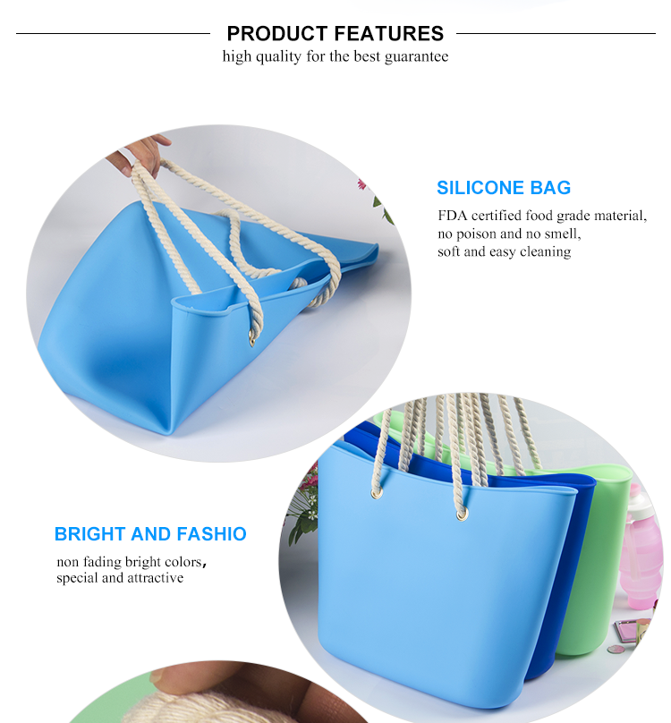Customized elegant flexible Silicone Handbag 9