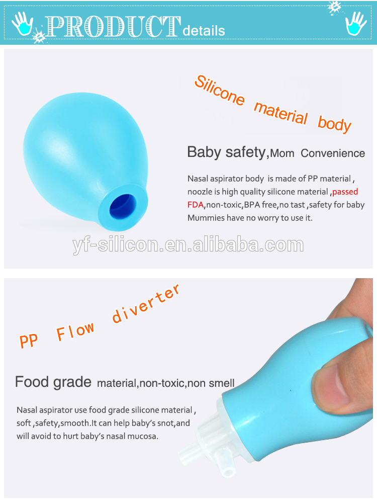 nose vacuum cleaner silicone nasal aspirator pump for babies 11