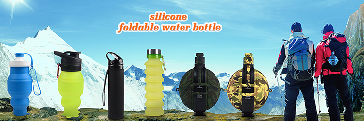 2018 Private Label Sport Drink Bottle Foldable Silicone Water Bottle Wholesale 3