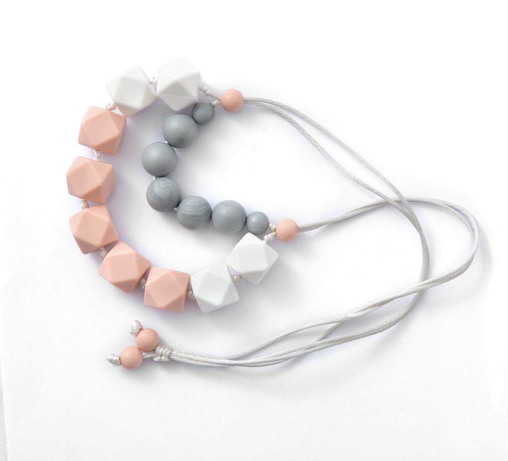 Amazon Necklaces Food Grade Silicone Beads Teething Necklace 11