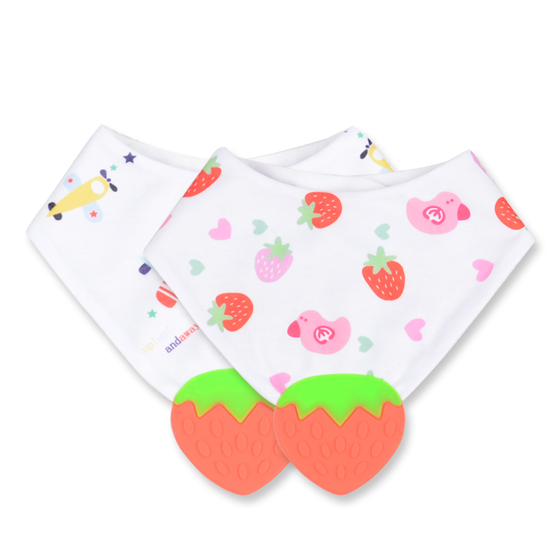 2018 Best Baby Gift Teether Strawberry Bandana Bib