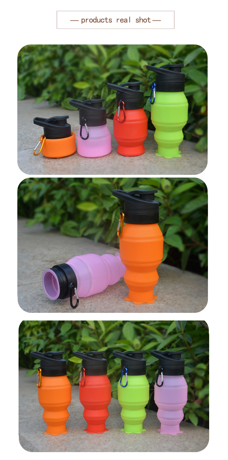 collapsible squeezable silicone travel water bottle 13