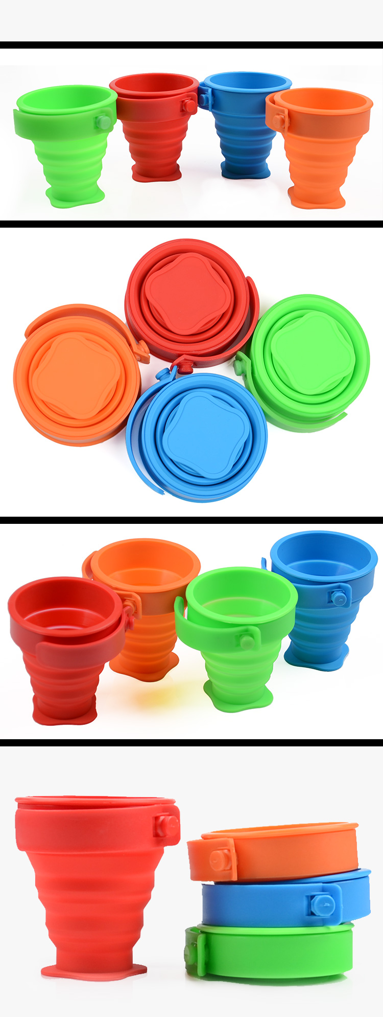 2018 amazon top seller silicone collapsible travel cup 13