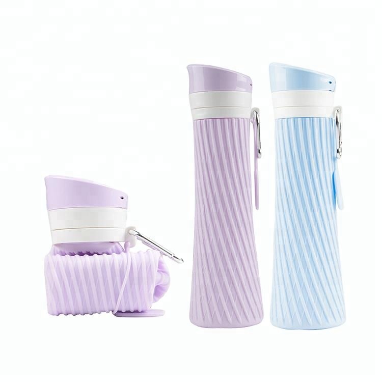 Silicone Foldable water bottle with custom logo 25