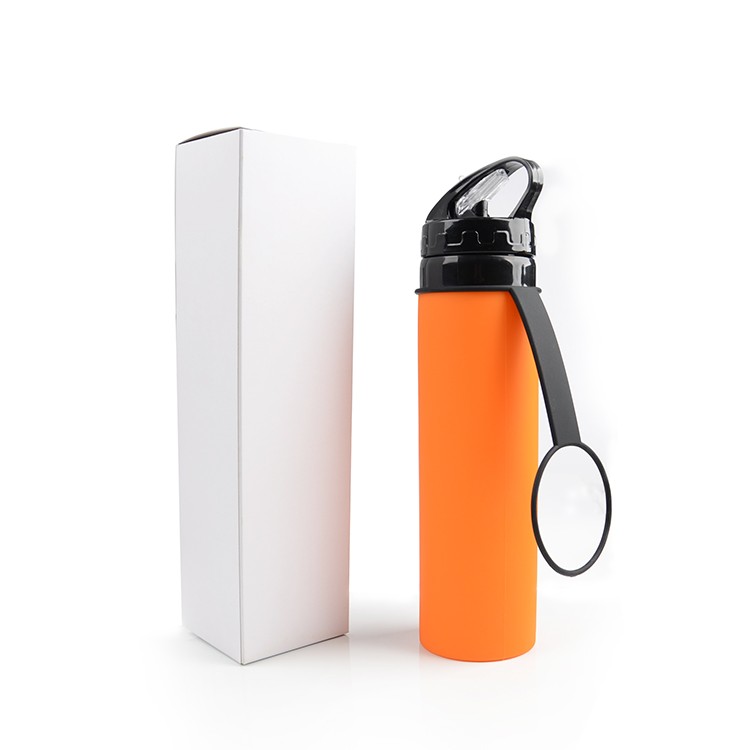 outdoor sports custom collapsible silicone folding water bottle 31