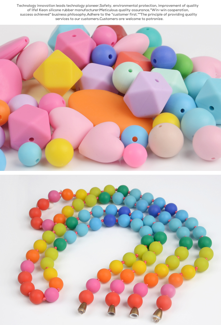 Popular Round Silicone Baby Teething Beads Wholesale 19