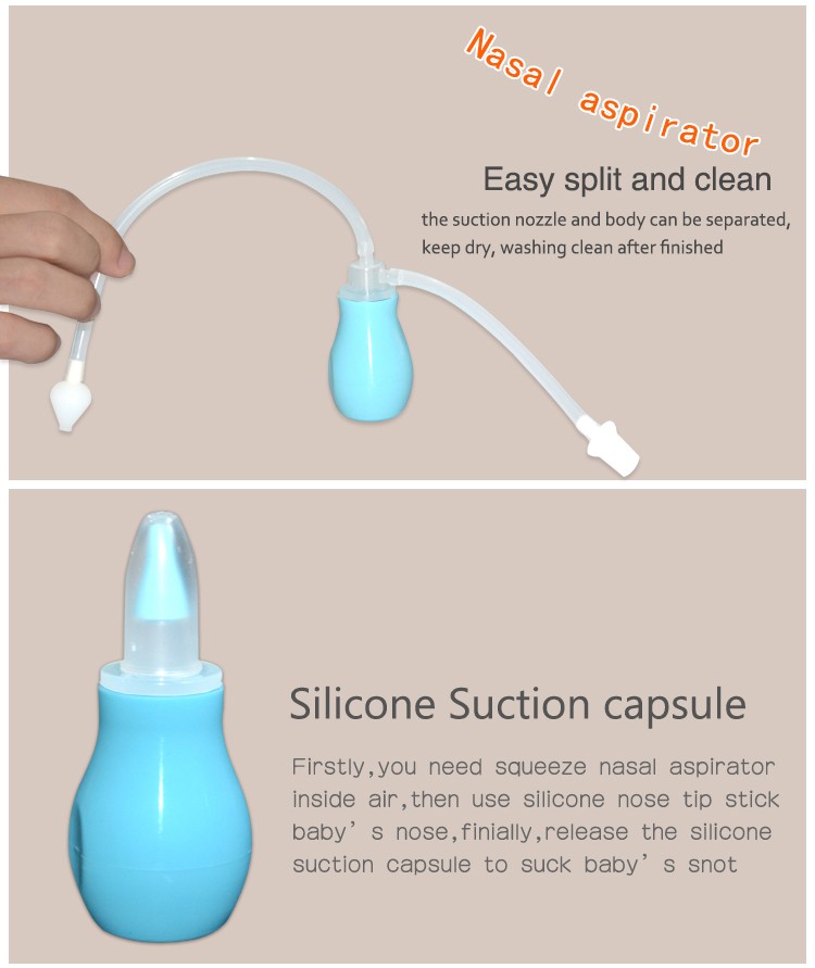 New Products Soft Baby Nasal Aspirator/Nose Cleaner with FDA Silicone 7