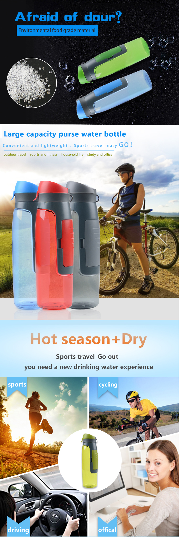 best selling products promotional plastic water bottle 9