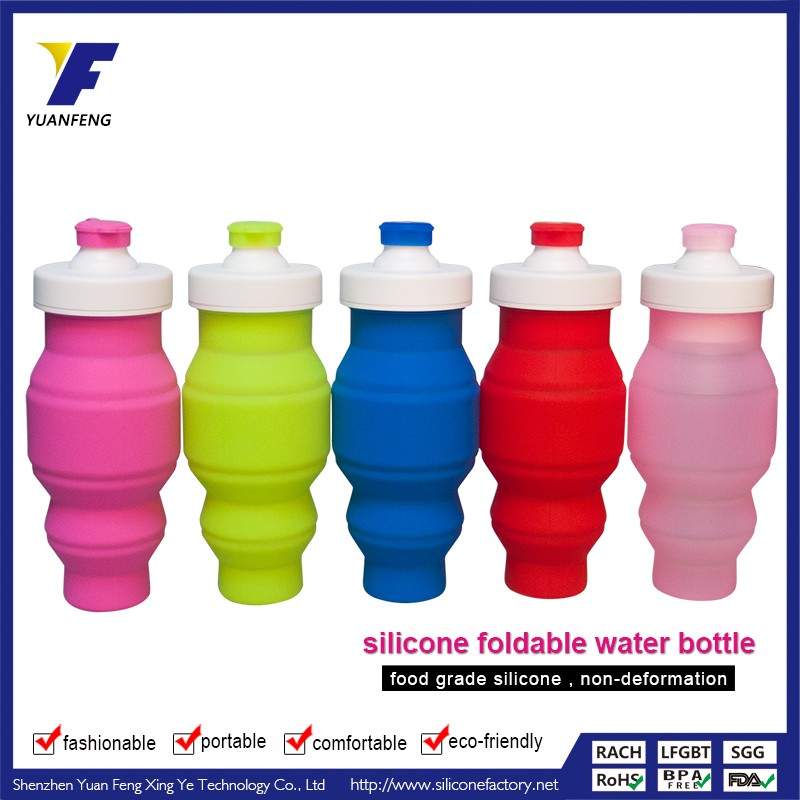 Shenzhen supplier BPA Free high quality foldable water bottle with custom logo
