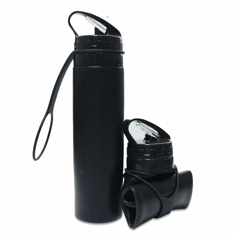 Customized Printed Logo BPA Free Foldable Bottle Collapsible Water Bottle 11