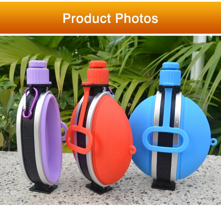 silicone compass printed drink bottles 13