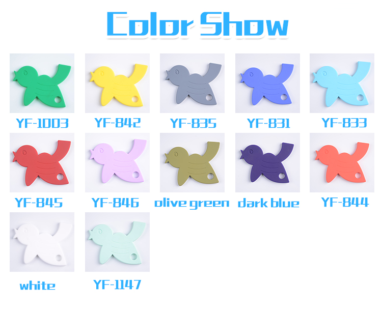 Colorful cute animal shapes chew toys silicone teether 9