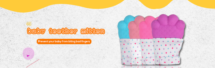  High Quality silicone teether gloves for kids 3