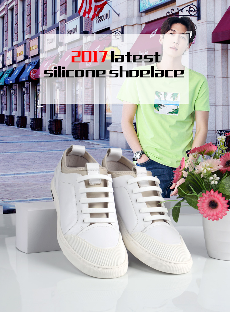 Silicone Material and Lazy Shoe Laces Feature Silicone Rubber Shoelaces 3