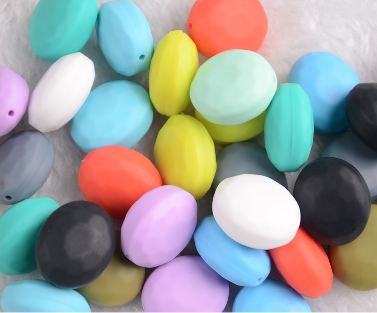 bpa free food grade silicone teething beads bulk 3