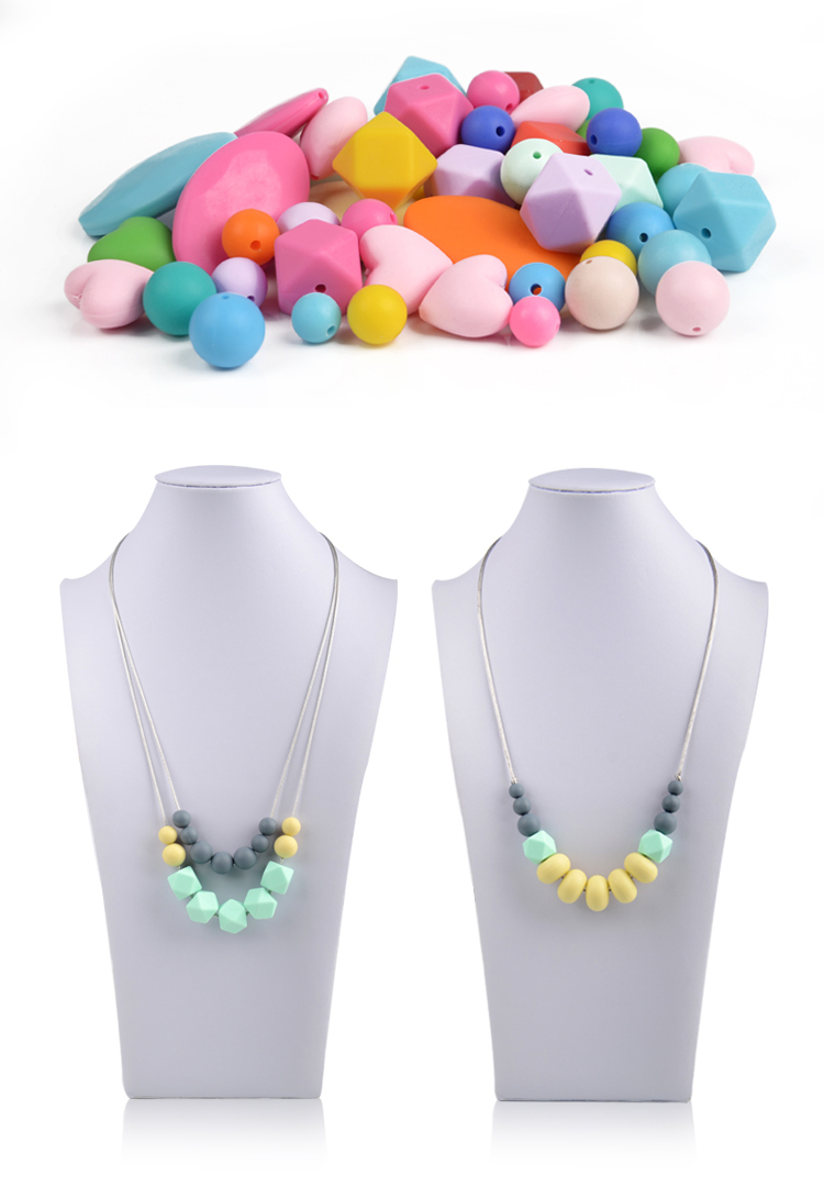 FDA Silicone Jewelry Loose Bead Designs Necklace 17