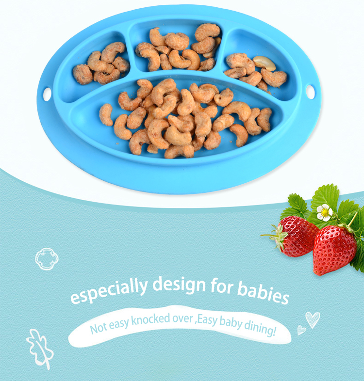 Promotional bpa free silicone baby placemat diswashable dining mat for kids 5