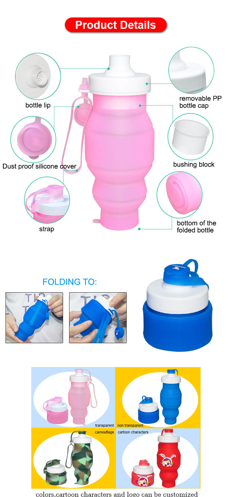 leak-proof water bottle YF-01 Details 13