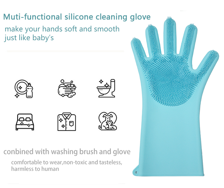 Silicone Washing Gloves  Details 5
