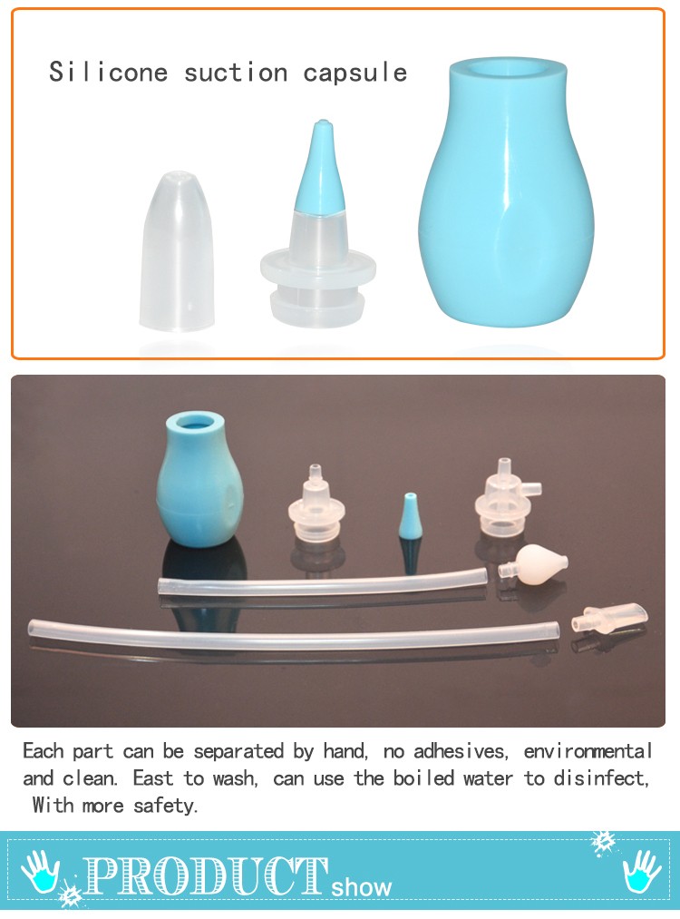 New Products Soft Baby Nasal Aspirator/Nose Cleaner with FDA Silicone 15
