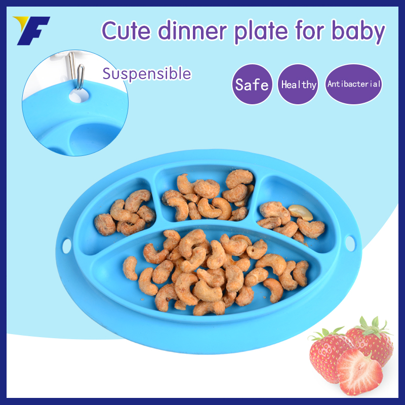 BPA free Food grade Silicone Kid Food Placemat baby silicone bowl mat