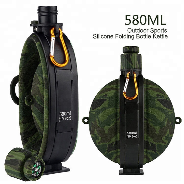 2018 Shenzhen Silicone Collapsible Water Bottle Outdoor Bike Water Bottles Sports With Custom Logo 7