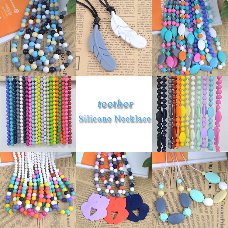  High Quality teething necklace baby teether 11