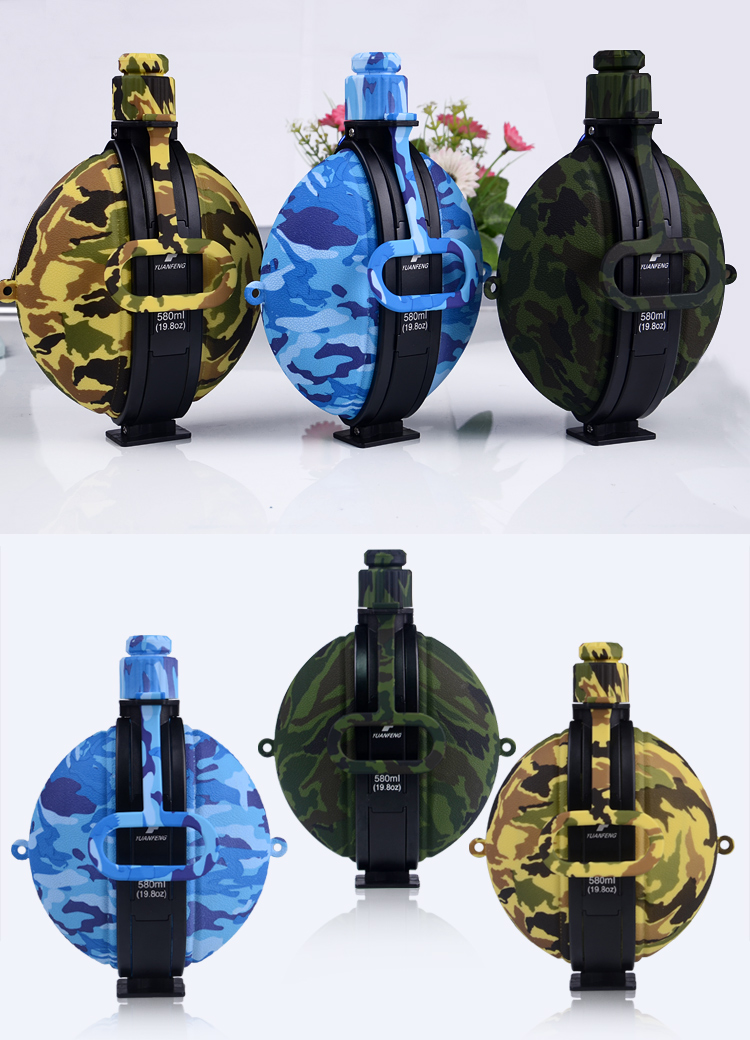 Promotional Custom BPA Free Collapsible Sports Silicone Foldable Water Bottle 19