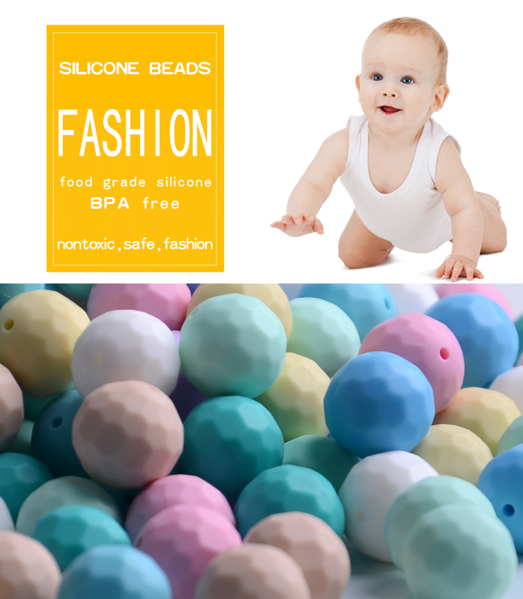 Food Grade silicone teething beads 7