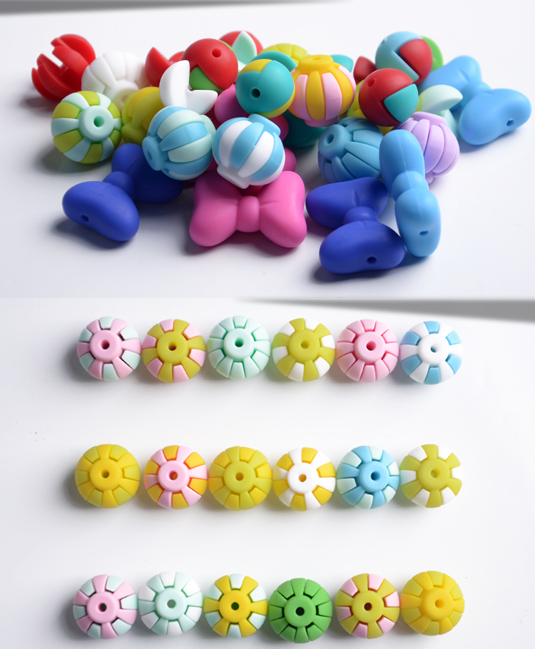 bead toy Silicone Baby Teether beads Details 15