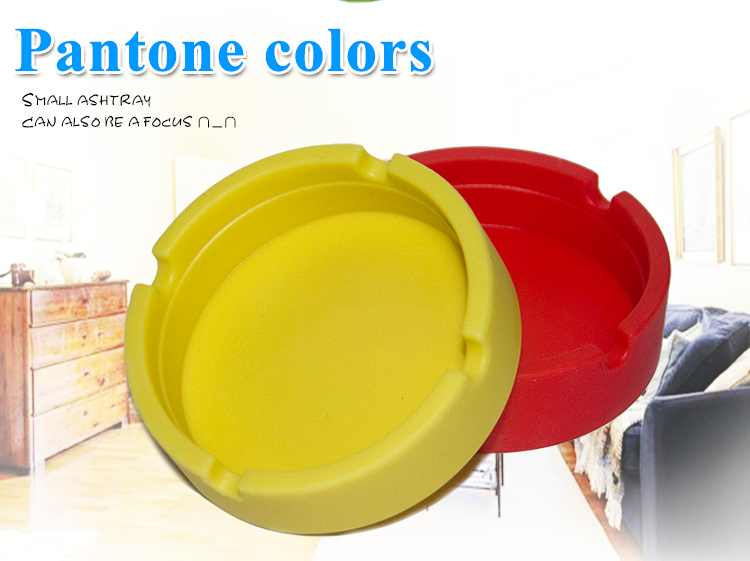  High Quality Silicone Round Tabletop Ashtray 3
