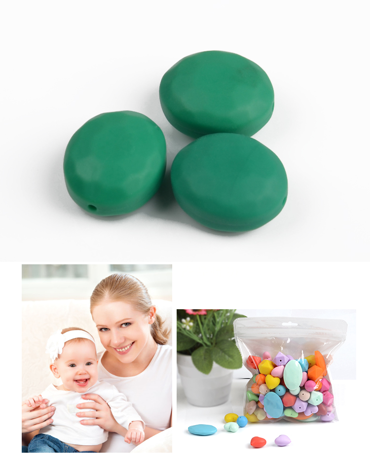  High Quality food grade silicone teething beads bulk 9