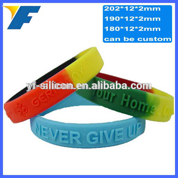 Cute safety silicone wristbands for kids 3