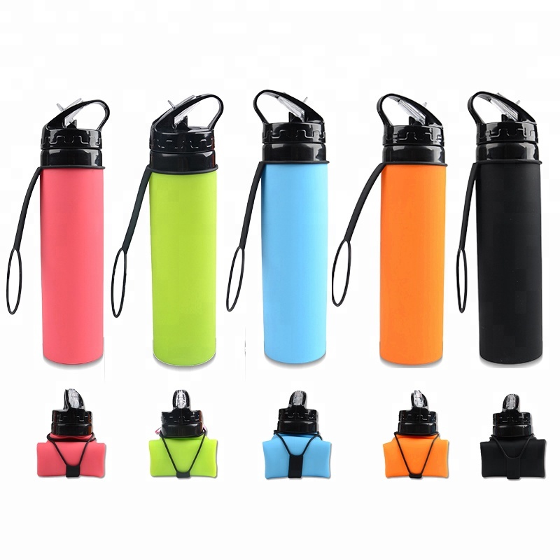 Amazon Sell Collapsible Reusable Water Bottle Bicycle Water Bottle For Gym Sport 3