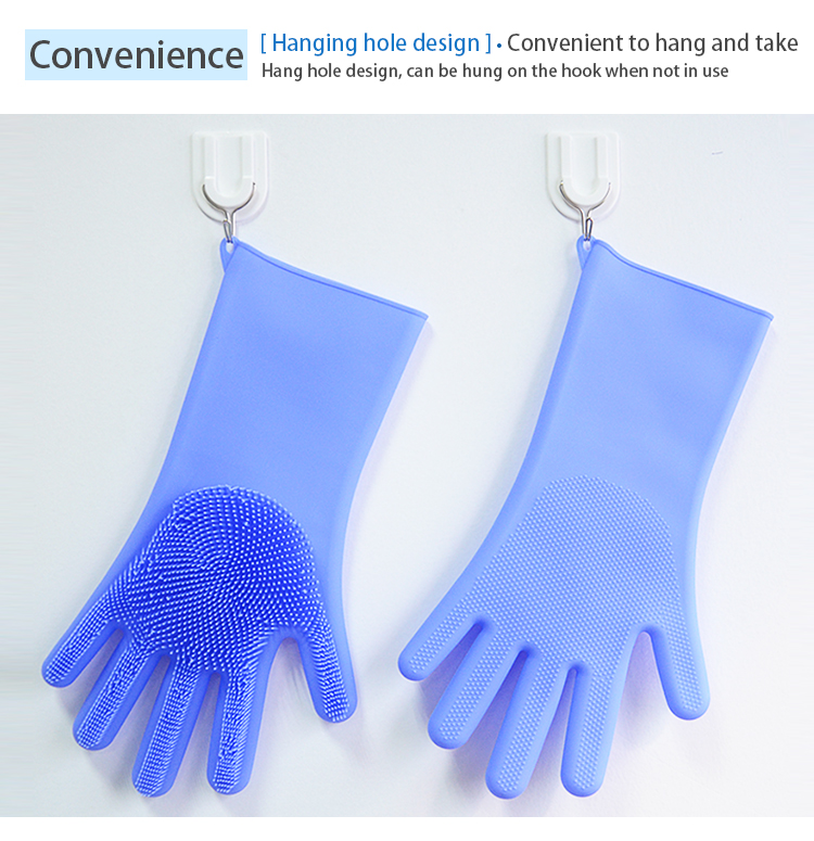 Factory wholesale Magic Silicone Washing Gloves Scrubber Cleaning Gloves for Kitchen 19