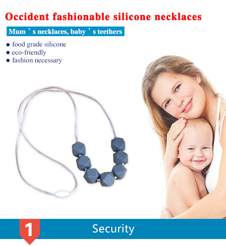  High Quality Silicone Teething Necklace 5