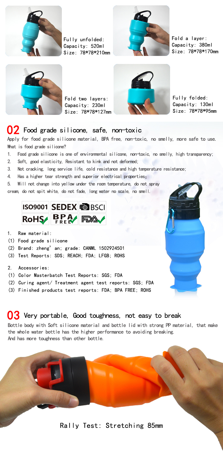  High Quality High Quality Manufacturer Wholesale Outdoor Portable Squeeze Sports Drink Bottle 7