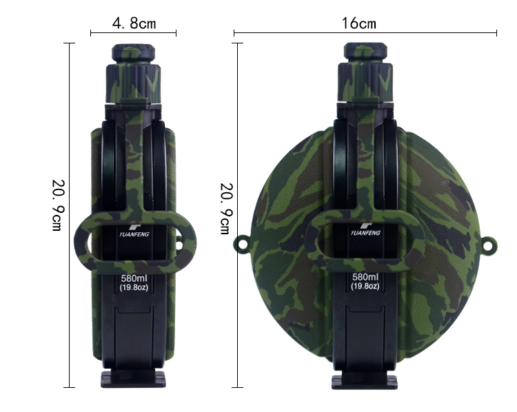 Drop Resistant Logo Printed Compass Foldable Collapsible Drinking Bottle Plastic Water Bottle Outdoors 7
