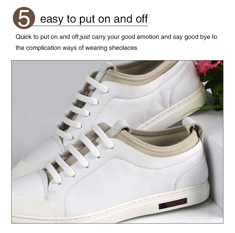 Amazon Promotional Gift Elastic Customized Lazy No Tie Silicone Shoelaces 17